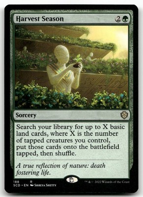 Harvest Season #188 (NM) Starter Commander SCD Magic MTG