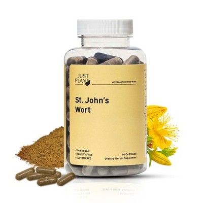 Organic St. John s Wort Capsules, 750 mg. Made In USA