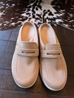 Bzees Shoes Womens 9.5 M Penny Loafer Slip On Mules Tan Mule Slides Comfort