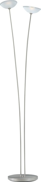 Stehlampe In Nickel H180Cm Sparlampe Stand Lampe Standleuchte Stehleuchte Innen-image