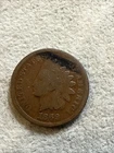 1869 Indian Head Cent Early Rare Key Date VG Fine Odd Color Bold Date 7592