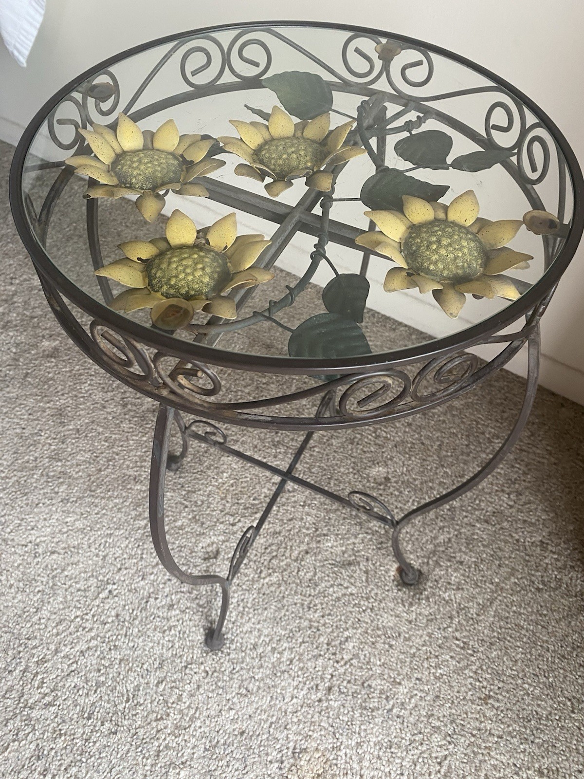 Steel Art Deco Guéridon Side Table