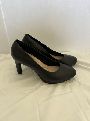 #ad #ad Clarks Women#x27;s Size 8M Black Round Toe Heels Pumps Shoes $25.00