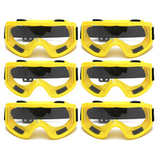 6 x Safety Goggles Wraparound Safety Glasses, Eyes Protection Anti Fog Anti Dust