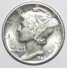 1945 D Mercury Dime UNCIRCULATED (I262)
