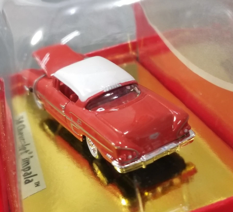 MINI METAL HO 1:87 58 CHEVROLET IMPALA 2 DR CLASSIC METAL WORKS DIECAST IOP RED - Image 4 of 4
