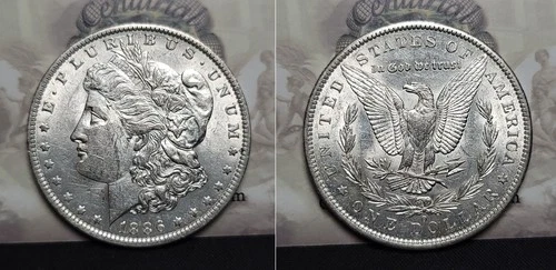 1886 O Morgan Silver Dollar $1 Choice AU Better Date!!