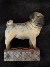 Figurine Jim Shore Heartwood Creek "SARGE" le carlin à la retraite
