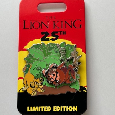 Simba, Timon and Pumbaa - Lion King - 25th Anniversary LE 4000 Disney Pin 135254