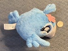 2011 Angry Birds Blue Bird Round Plush COMMONWEALTH Rio Jewel No Sound