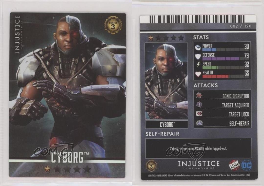 2019 Raw Thrills DC Injustice: Gods Among Us Series 3 Cyborg #002 05v0