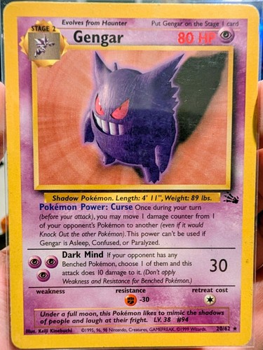 Gengar 20/62 Fossil Regular