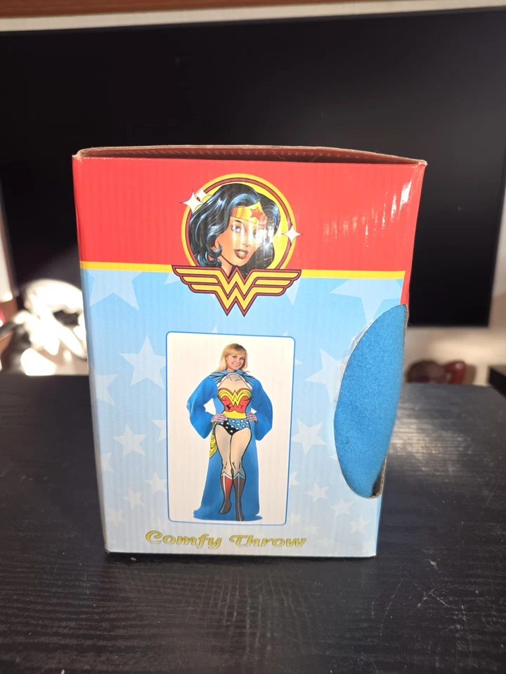 DC Comics Elite Wonder Woman Adult Comfy Throw Blanket With Sleeves 48”x 71” - Image 2 of 4