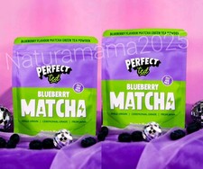 2x Perfect Ted Matcha Latte Powder 75g - Blueberry - Organic Ceremonial Grade
