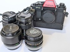 Custom Painted Canon New F1 with Lenses