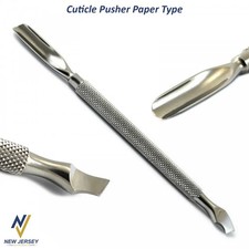 Stainless Steel Cuticle Pusher Remover Nail Cleaner Manicure Pedicure Tools