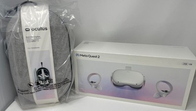 Meta Quest 2 VR Headset 128GB White with Carrying Case and covers