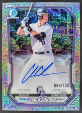 2026 Bowman Charlie Condon Chrome Auto HTA Choice Refractor /150 Rockies JW5