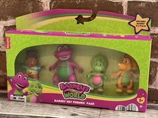 Barney  s World Barney Hey Friends Pack 4 Charecters In Box FISHER PRICE TOY FI
