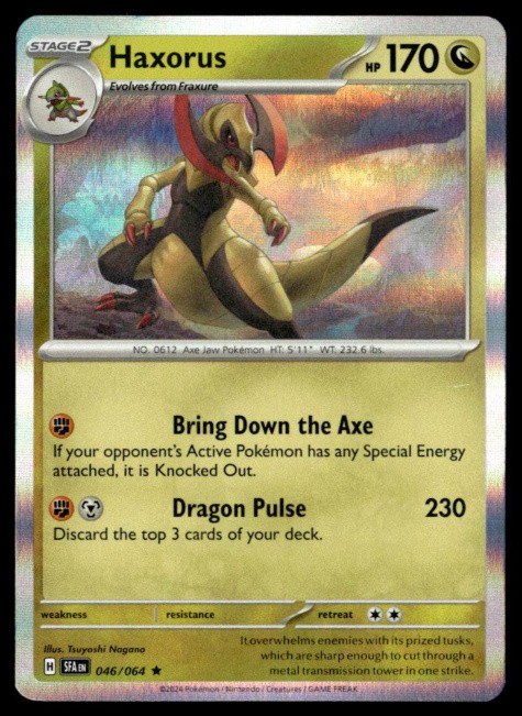 Haxorus Holo Rare SV: Shrouded Fable 046/064 NM
