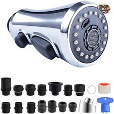 Versatile Kitchen Sink Spray Nozzle - 3 Modes, Chrome Finish  Easy Installation