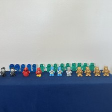 Ooshies Lot Of 25 Dc Marvel Pencil Toppers