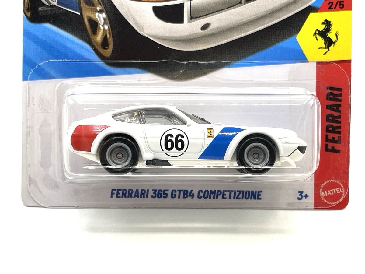 2026 Hot Wheels Ferrari 365 GTB4 Competizione #62 white SUPER
