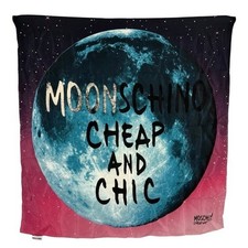 Moschino Vintage Rare Moonschino Cheap & Chic Embellished Silk Scarf