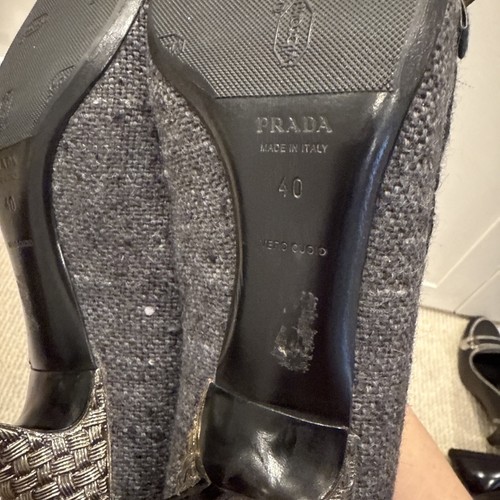 Prada tacchi in tweed UK7 IT 40 - Foto 7 di 14