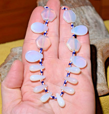 Antique Czech European Bohemian Tear Drop Hexagon Wedding Beads, African Trade