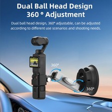 Car Suction Bracket For DJI Pocket 1 2 3/Insta360 X3/ Go3/Action 4 Cameras
