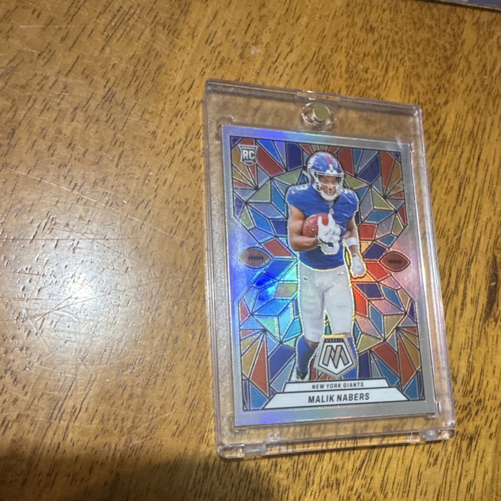 2024 Panini Mosaic Stained Glass Rookie Malik Nabers #SG-21 Giants NFL