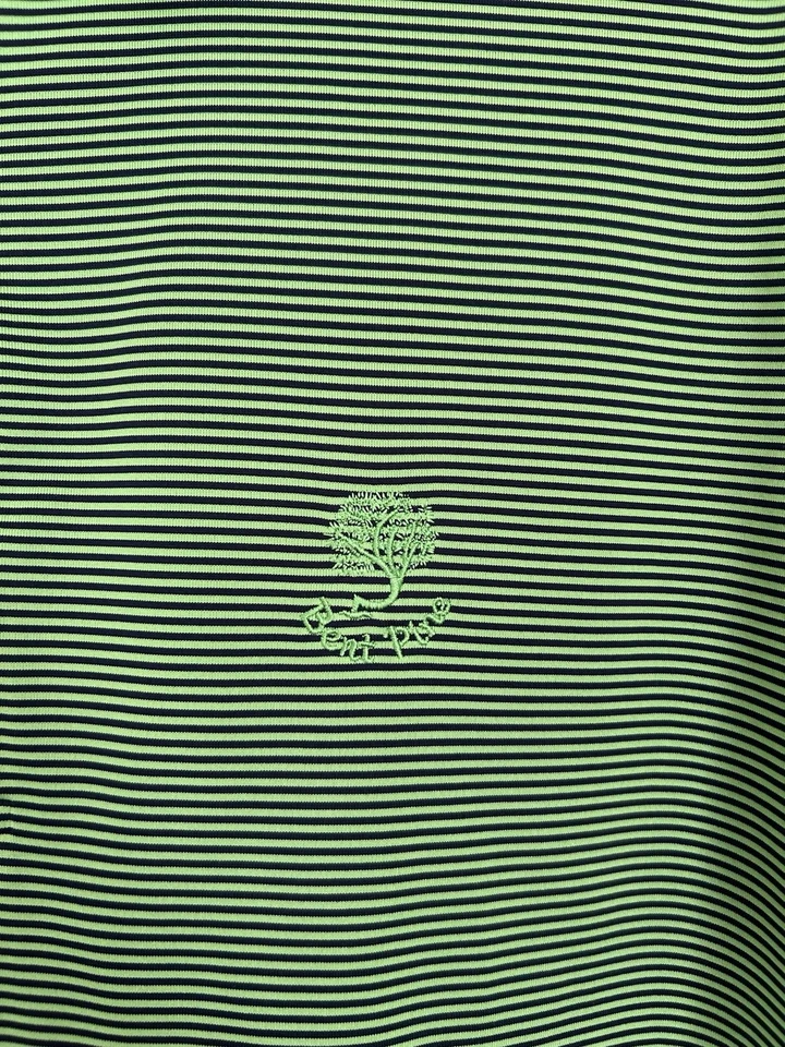 Polo Donald Ross Pino Doblado Hombre Talla M Verde Rayas Verticales Foto 3 de 4