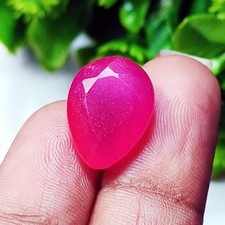 Natural Red Beryl Loose Gemstone 9.60  Ct Certified Pear Cut With Free Gift