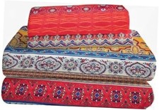 4PCS Sheet Set, Red Deep Pocket Size Fitted Sheets Set, Hotel Queen Boho