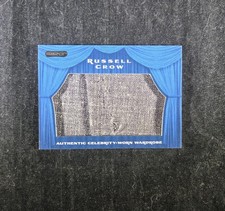 2010 Leaf Pop Century Authentic Costume Card - Blue #SW45 Russell Crow