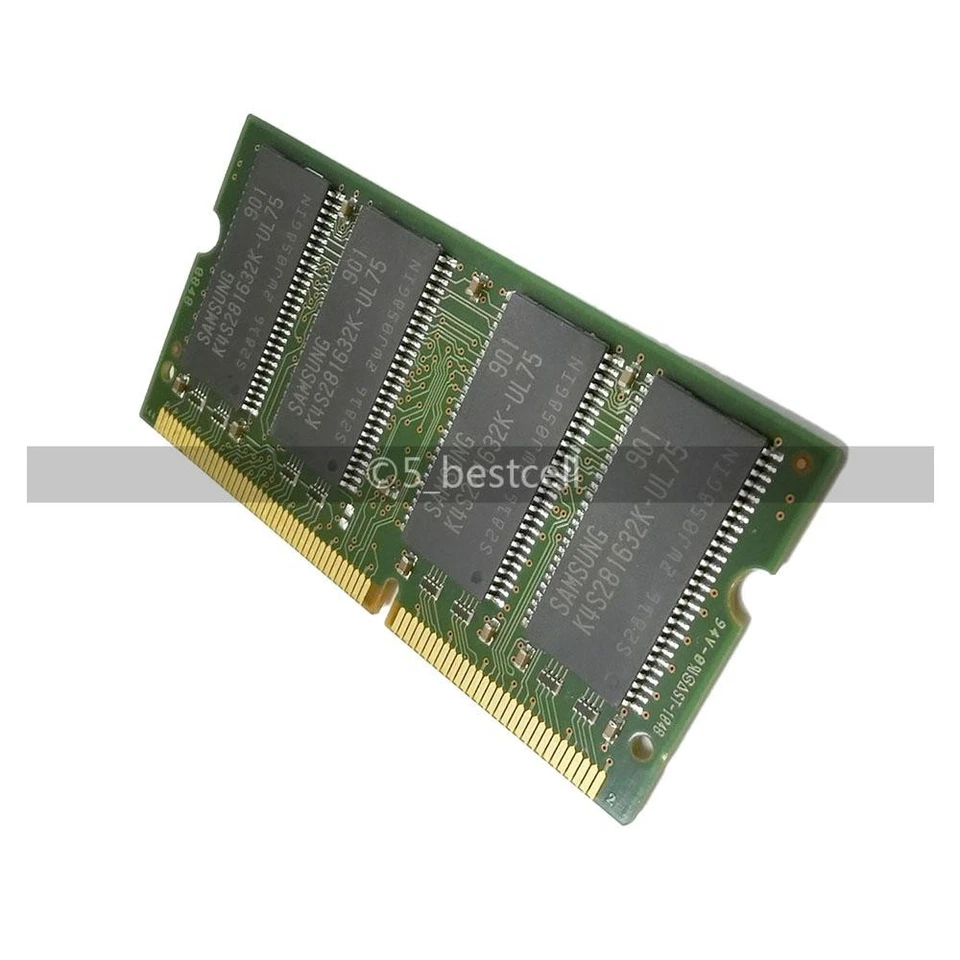 Samsung DDR PC133 133MHz 128MB 256MB 512MB SDRAM 144-pol. SODIMM Laptop Memory - Image 4 of 4
