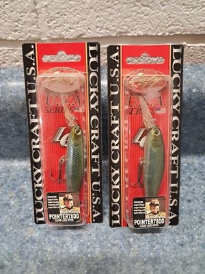2 LUCKY CRAFT Pointer 78DD OGs 3/8oz 78mm Luckycraft Suspending Jerkbait Rare!