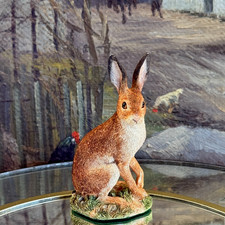 Border Fine Arts Field Study Hare B0982 Boxed Wildlife Figurine Ornament Resin