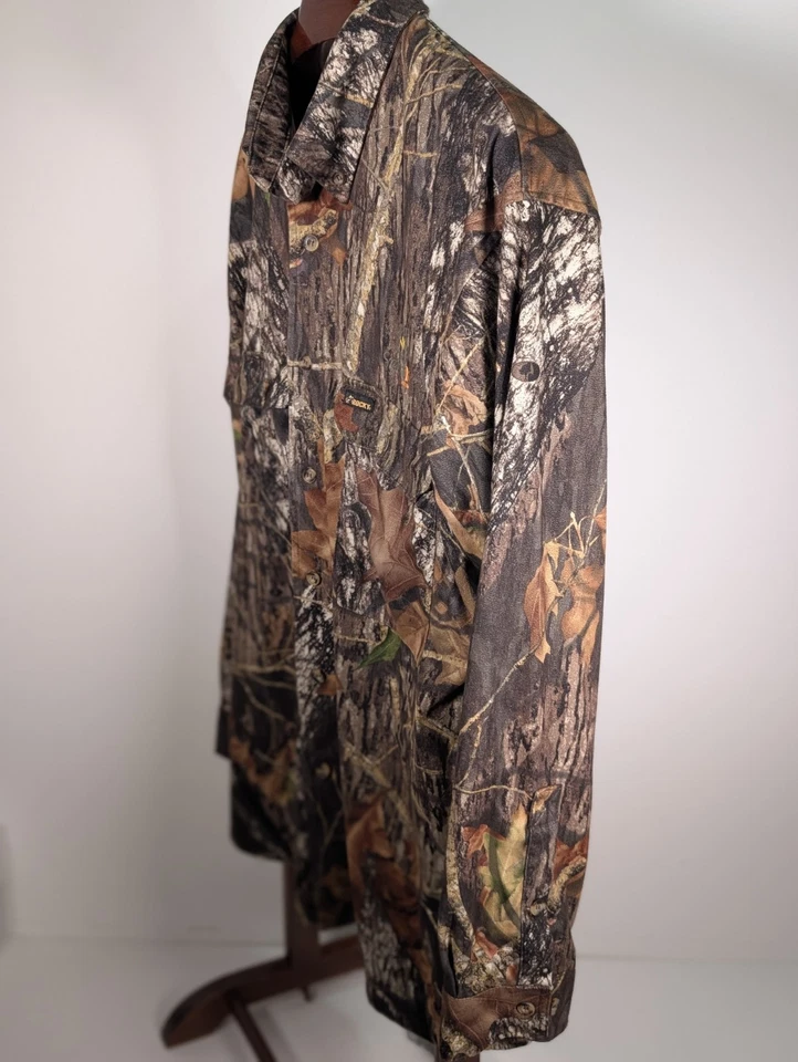 Mens Rocky Mossy Oak Break-Up Camo Scent IQ Atomic LS ButtonUp Shirt Size XL - Image 2 of 4