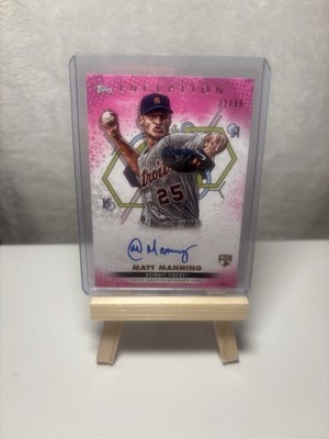 Matt Manning 2022 Topps Inception Auto Pink /99 RC Tigers Rookies Emerging Stars