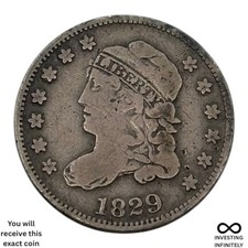 1829 Bust Half Dime X-1789