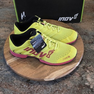 Inov8 F-Lite 195 Yellow Red - Womens Sz 9 - Athletic Training Gym Shoes