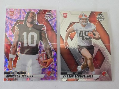 2025 Mosaic Browns RC Lot Quinshon Judkins Pink Carson Schwesinger