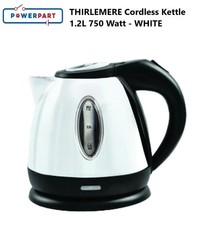 Low Wattage Cordless Kettle 1.2L White 750W THIRLMERE Caravan Motorhome PO223