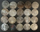 Mixed Roll (20) American Silver Eagles 1 OZ .999 Fine Silver