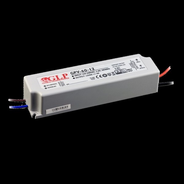 Led Trafo 15V Dc 4A 60W Netzteil Wasserfest Konstantspannung (GPV-60-15) IP67-image