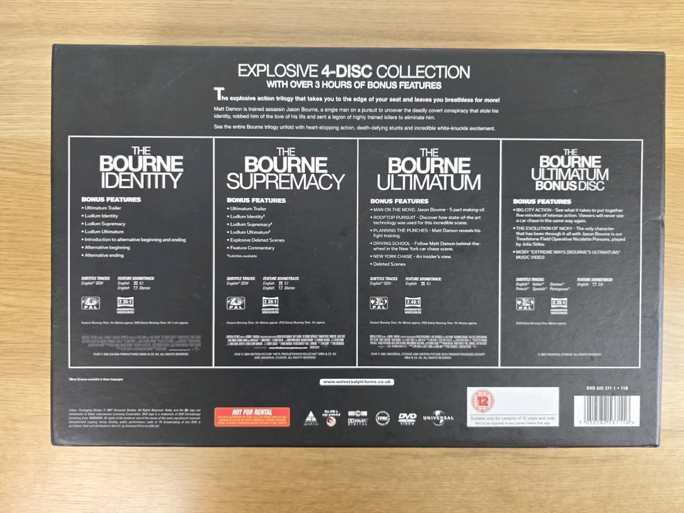 The Ultimate Bourne Collection - Limited Edition (DVD, 2007) - Image 2 of 4