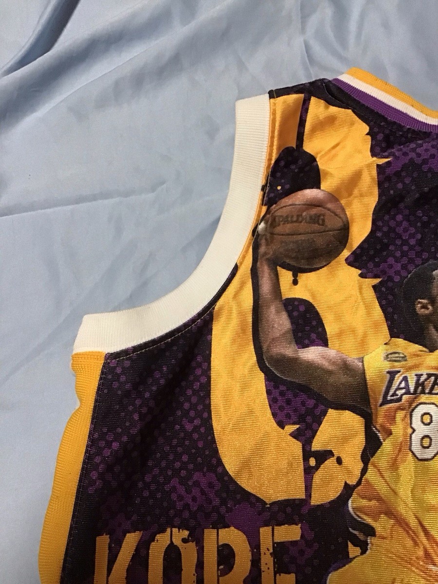 Kobe Bryant #8 Los Angeles Lakers Majestic Graphic Back Jersey