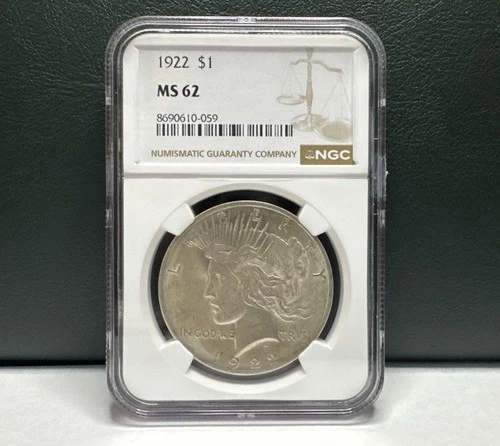 1922 NGC MS62 Peace Dollar